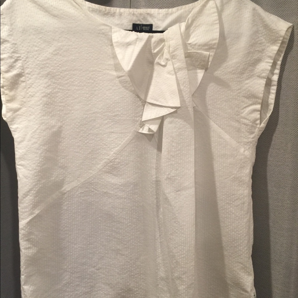 Armani Jeans - White Blouse Short Sleeveless